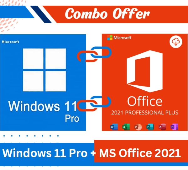 Windows 11 Pro + Office 2021 PROFESSIONAL PLUS - elektronická licence