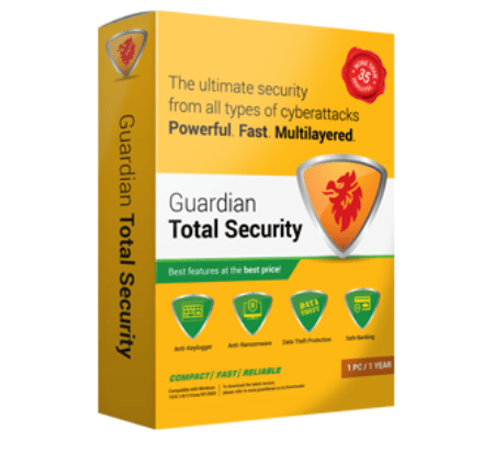 Guardian Toal Security 1 User 1 Year Antivirus