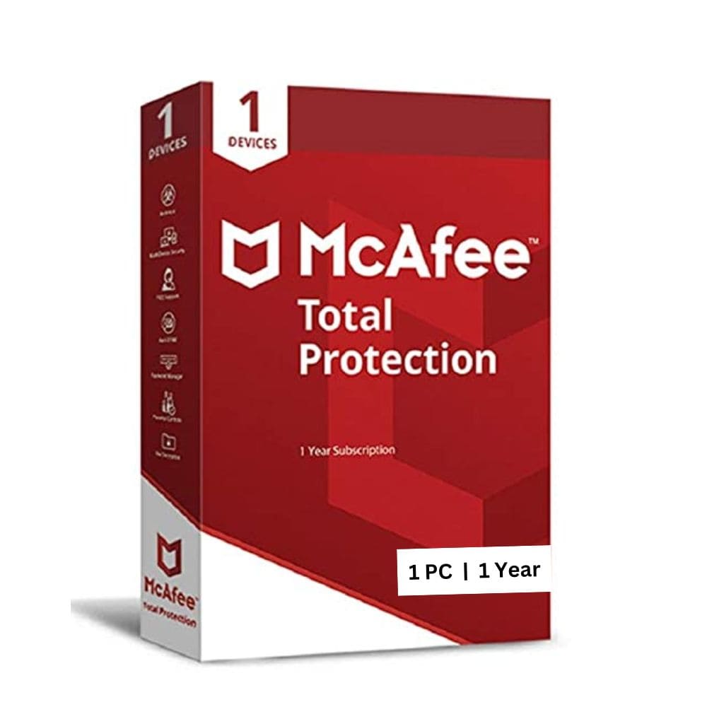 McAfee Total Security Antivirus 1 User 1 Year