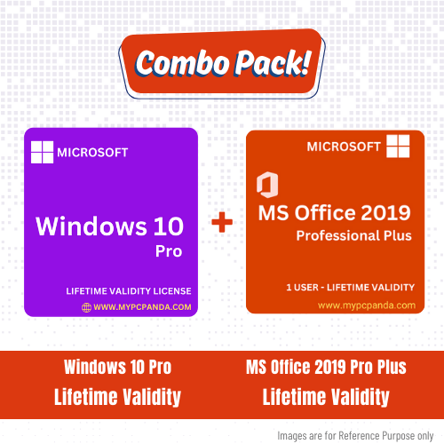 Combo Pack - Windows 10 Pro with MS Office 2019 Pro Plus
